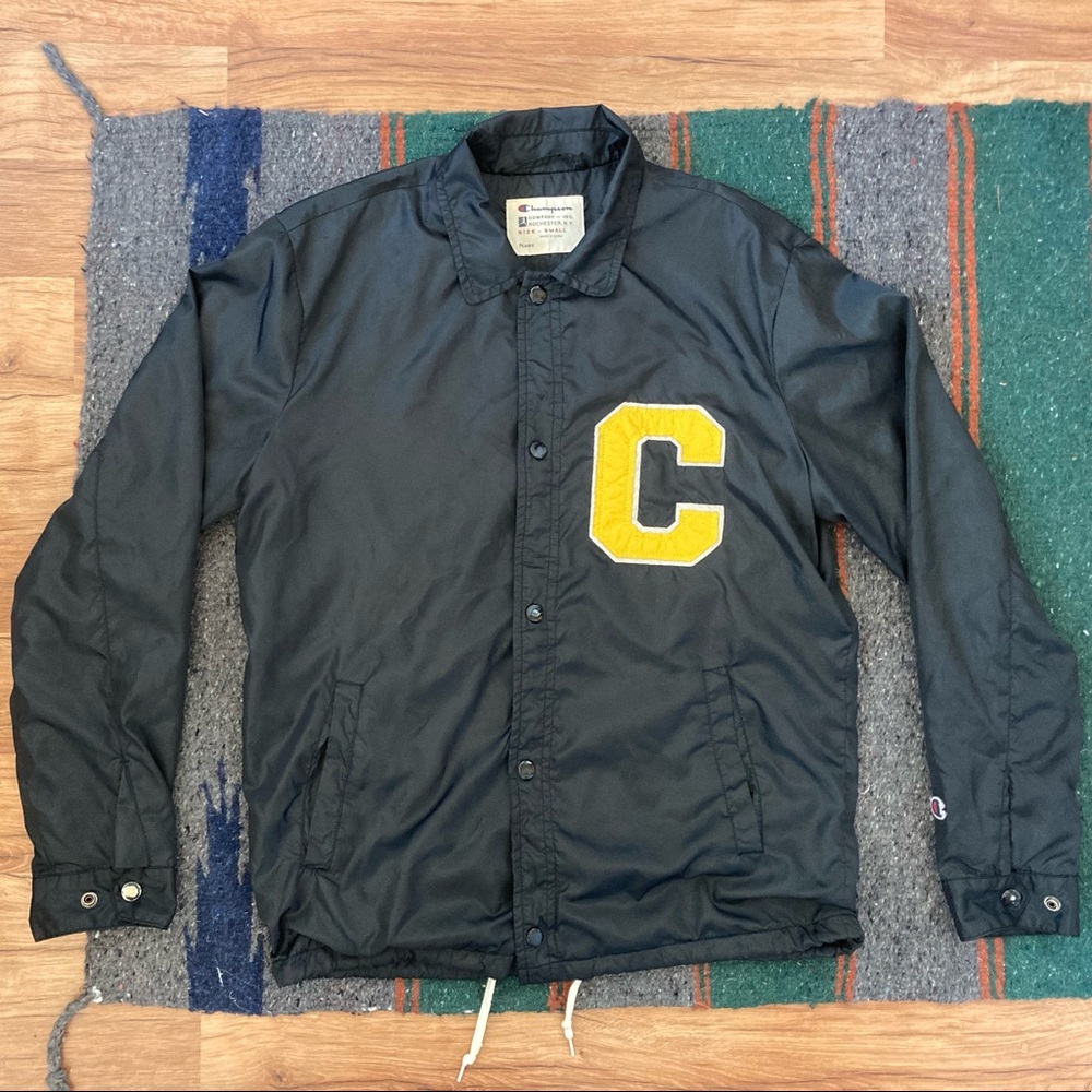 Small Black Men’s Champion Coach Jacket
